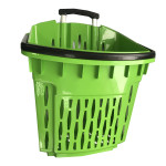 Покупательские корзины для супермаркета с колесами PLAST 38 GREEN Покупательские корзины для супермаркета с колесами PLAST 38 GREEN